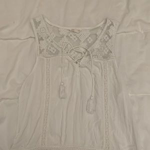 white blouse tank top